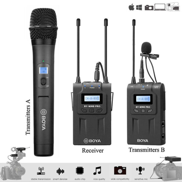 BOYA BY-WM8 PRO-K4 / UHF para 2 Personas